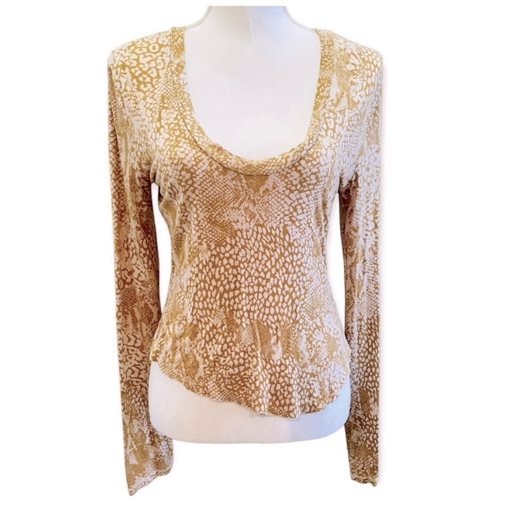 Free people patterned top size large